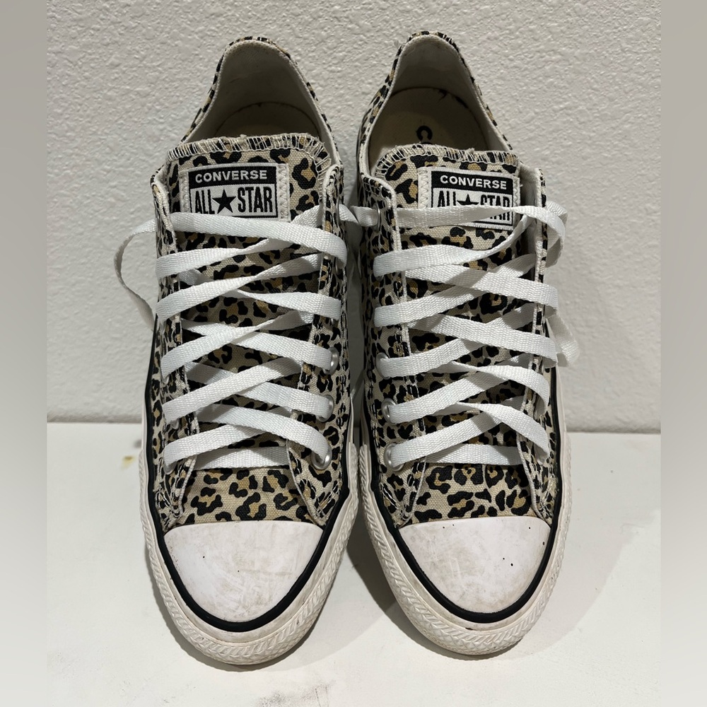 Converse Leopard Print All Star Sneakers